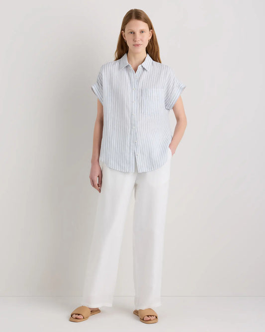 100% European Linen Camp Shirt - US 7172