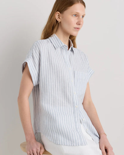 100% European Linen Camp Shirt - US 7172