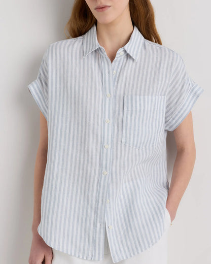 100% European Linen Camp Shirt - US 7172