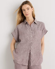 Taupe Brown Chambray