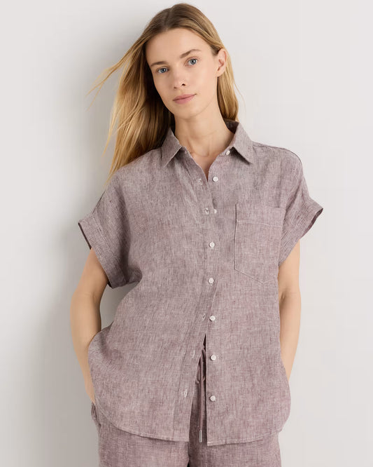 100% European Linen Camp Shirt - US 9131