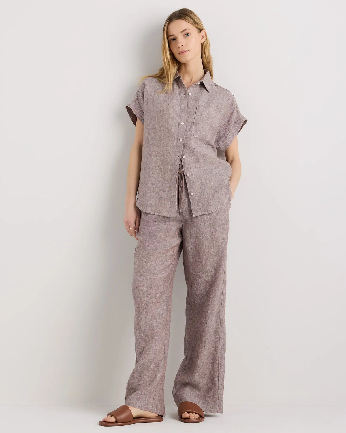 100% European Linen Camp Shirt - US 9131