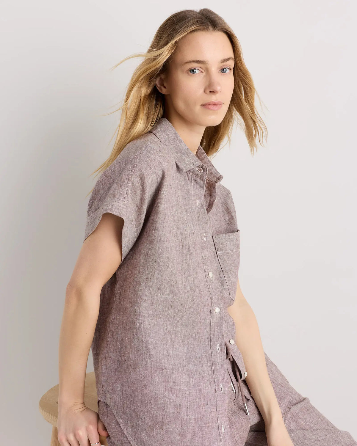 100% European Linen Camp Shirt - US 9131