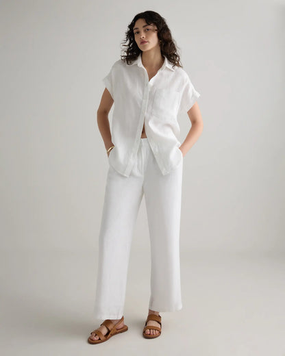 100% European Linen Camp Shirt - US 2199