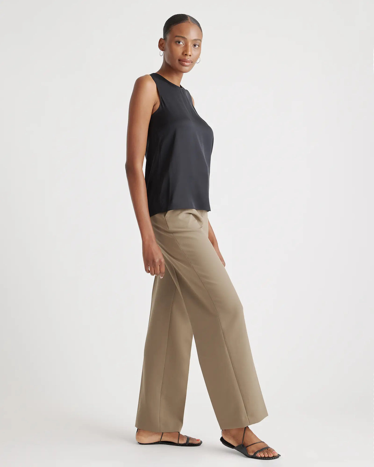 Washable Stretch Silk Shell Tank - US 1084