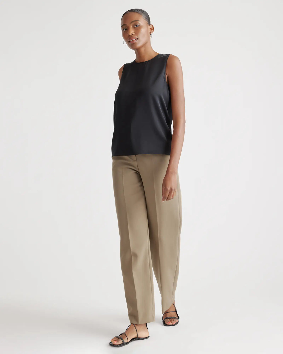 Washable Stretch Silk Shell Tank - US 1084