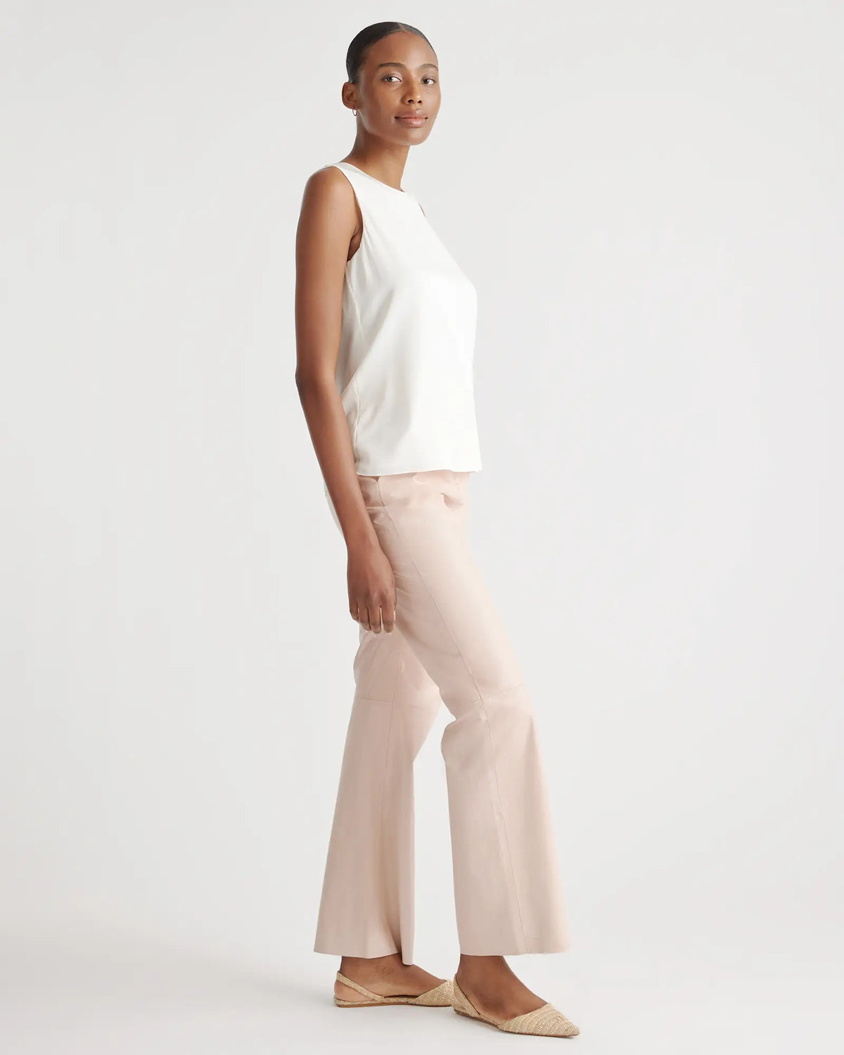 Washable Stretch Silk Shell Tank - US 6131