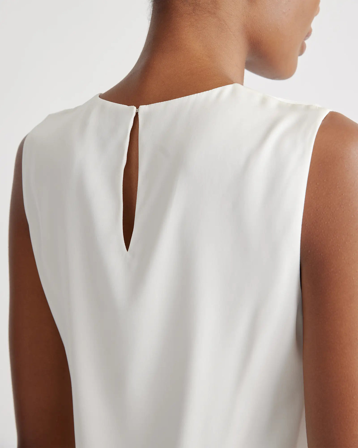 Washable Stretch Silk Shell Tank - US 6131