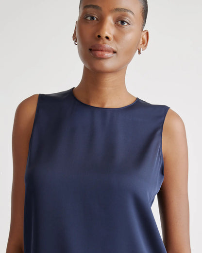 Washable Stretch Silk Shell Tank - US 4164