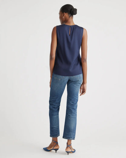 Washable Stretch Silk Shell Tank - US 4164
