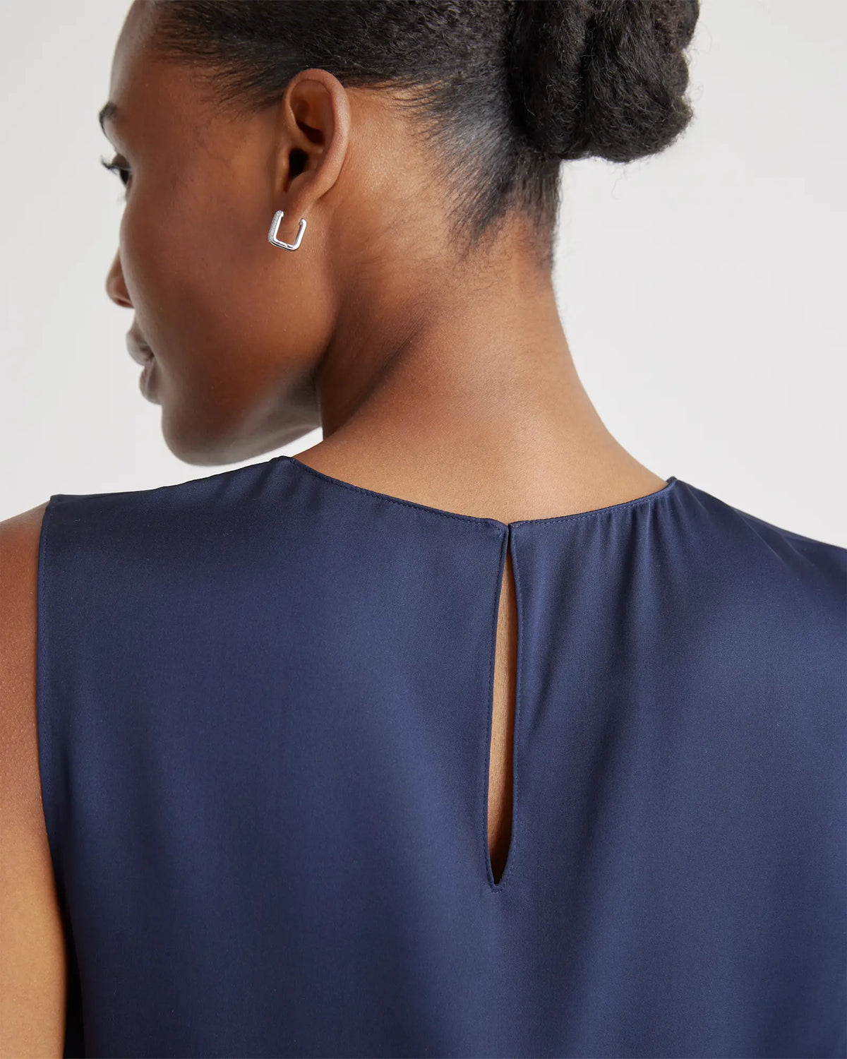 Washable Stretch Silk Shell Tank - US 4164