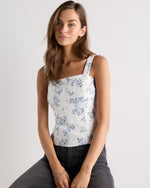 100% European Linen Fitted Tank - US 4089
