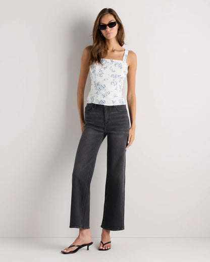 100% European Linen Fitted Tank - US 4089