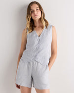 100% European Linen Vest - US 1246