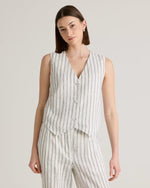 100% European Linen Vest - US 4873