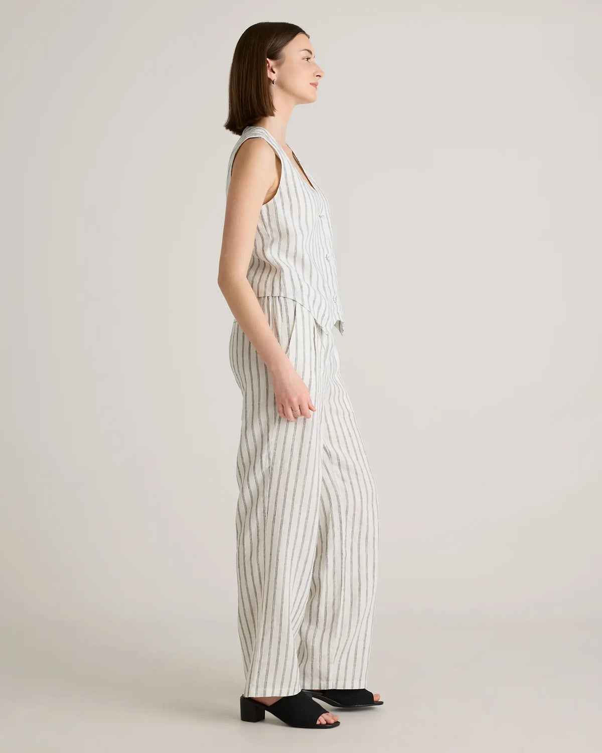 100% European Linen Vest - US 4873