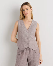 Taupe Brown Chambray