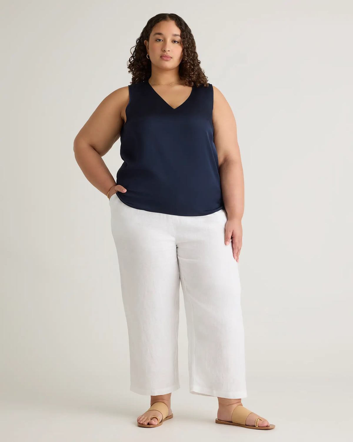 Washable Stretch Silk Tank - US 5960