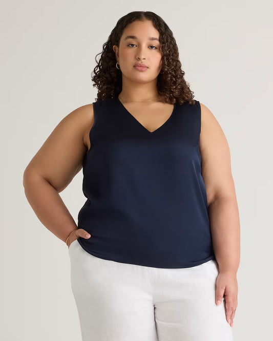 Washable Stretch Silk Tank - US 5960