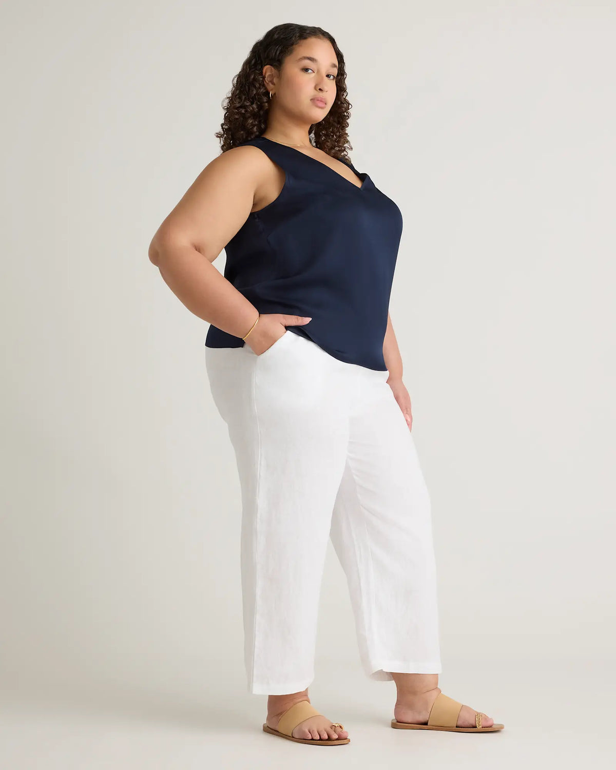 Washable Stretch Silk Tank - US 5960