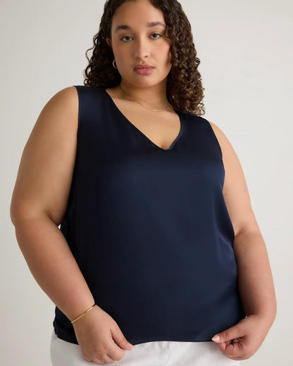 Washable Stretch Silk Tank - US 5960