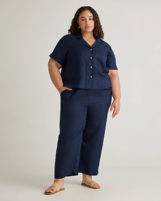 100% European Linen Short Sleeve Shirt - US 0781