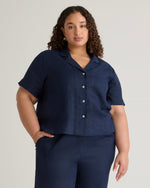 100% European Linen Short Sleeve Shirt - US 0781