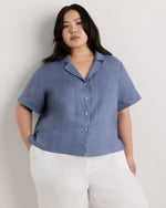 100% European Linen Short Sleeve Shirt - US 0931