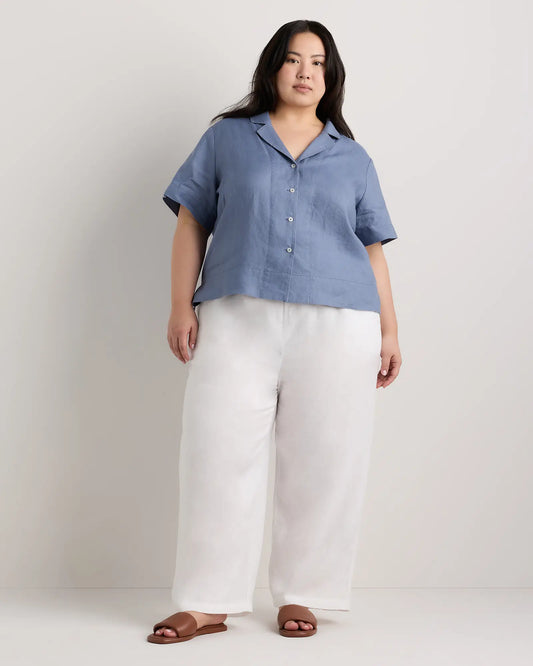 100% European Linen Short Sleeve Shirt - US 0931