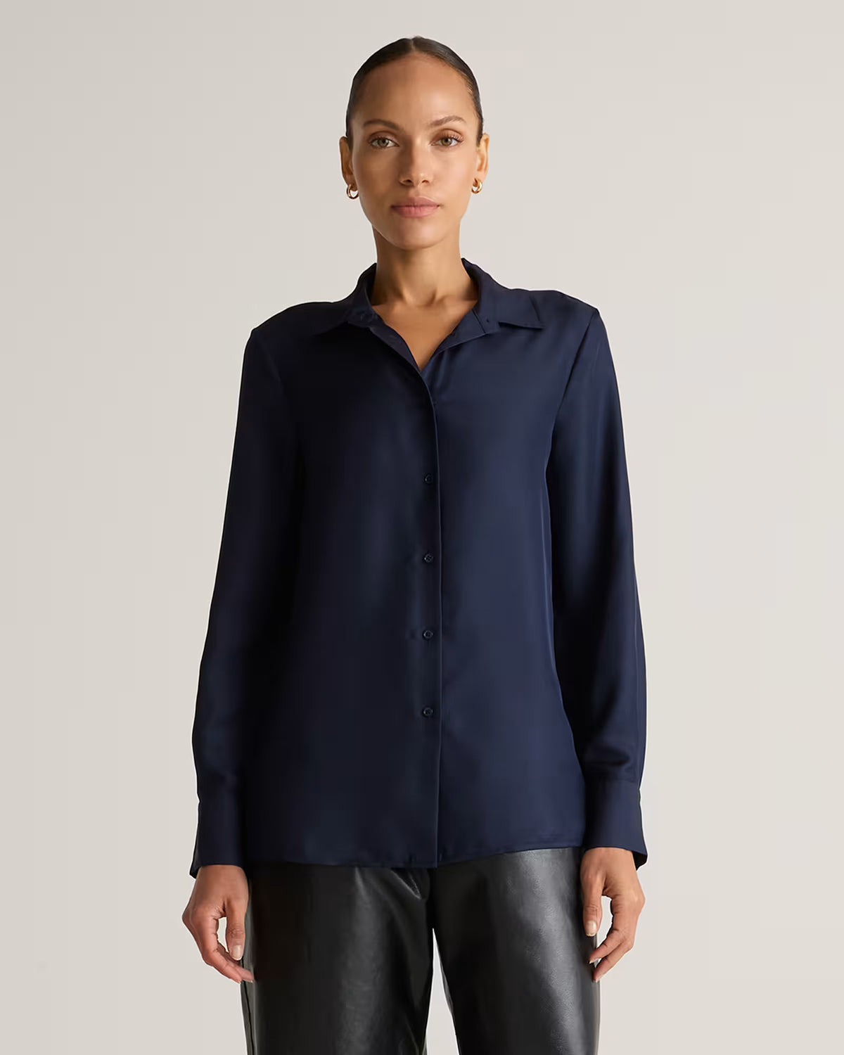 100% Silk Twill Blouse - US 0409