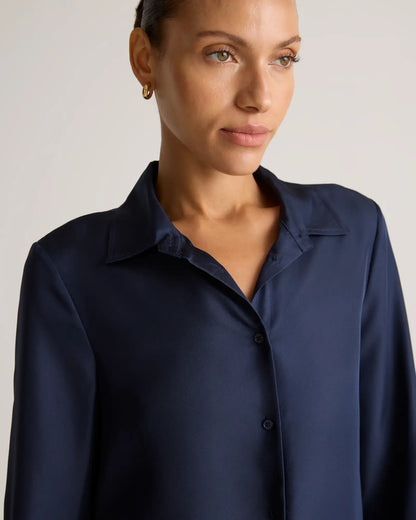 100% Silk Twill Blouse - US 0409