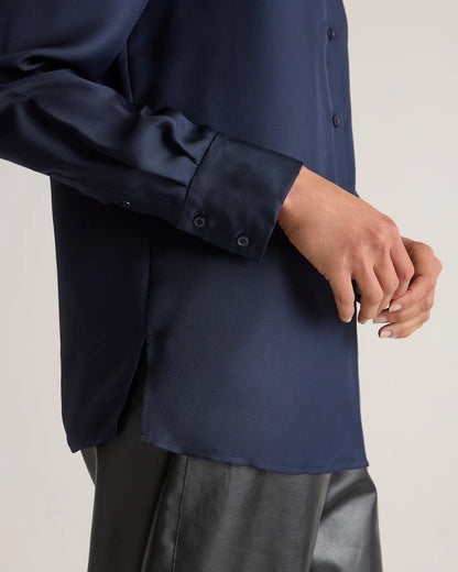 100% Silk Twill Blouse - US 0409