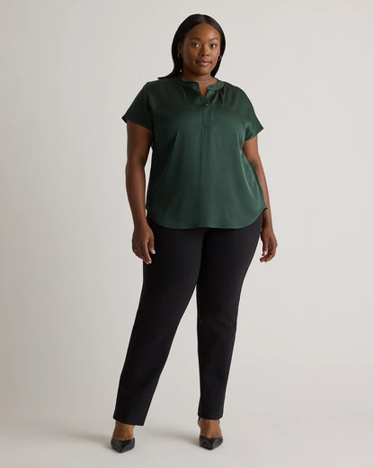 Washable Stretch Silk Dolman Sleeve Blouse - US 8479