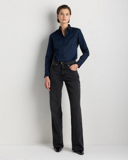 Organic Stretch Cotton Tailored Shirt - US 6006
