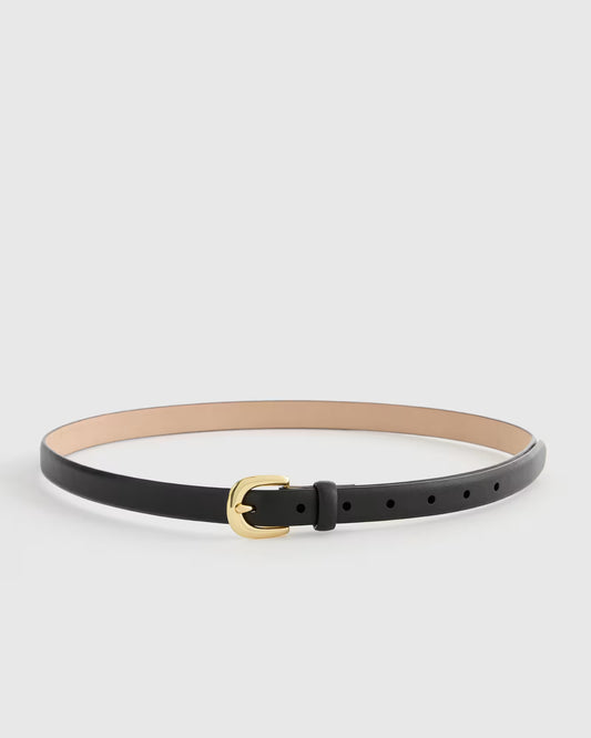 Sofia European Leather Skinny Belt - US 4948
