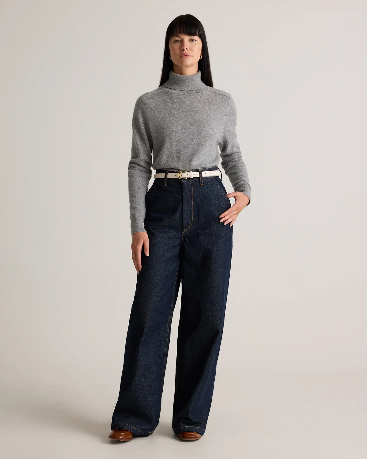 Sofia European Leather Skinny Belt - US 1674