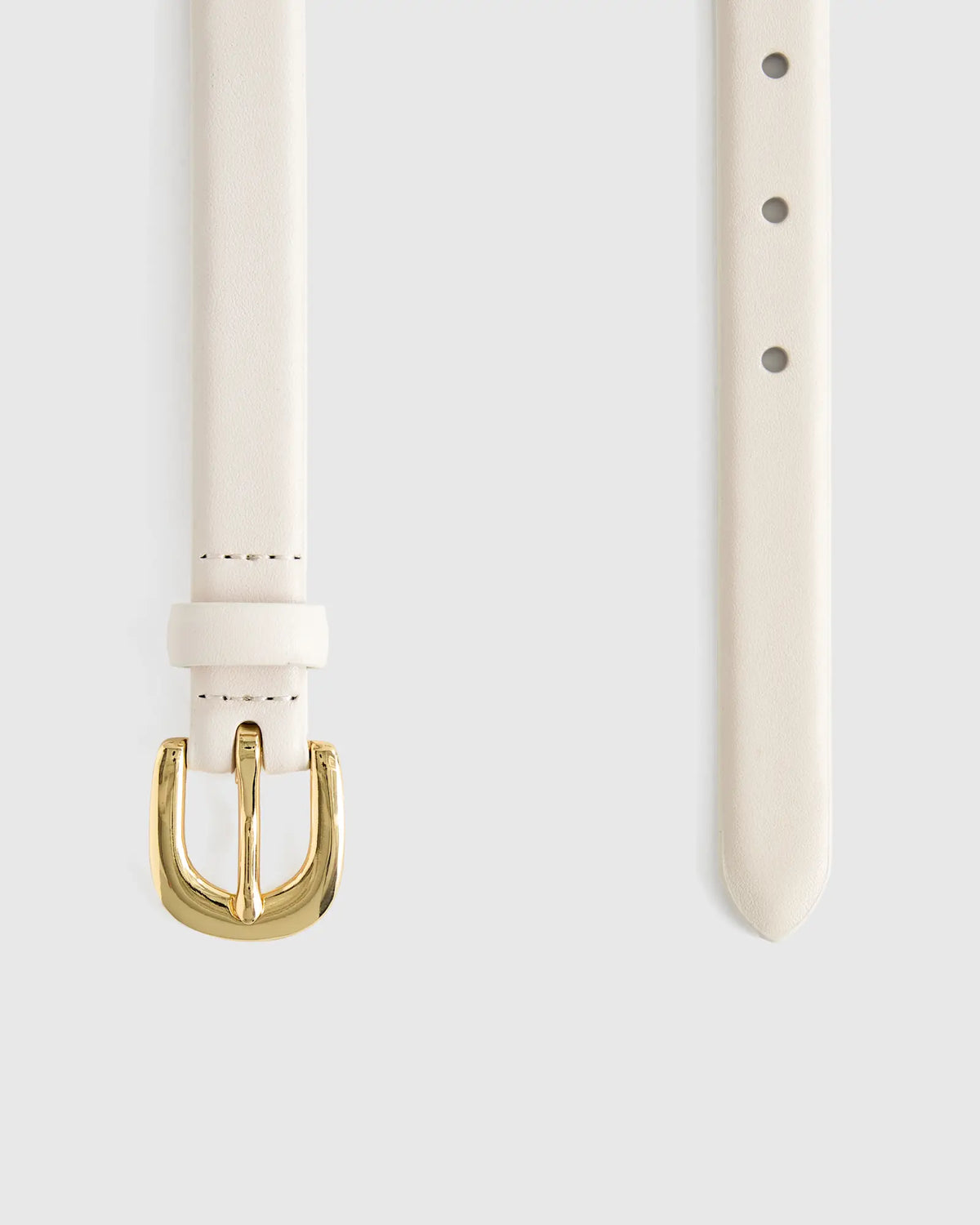 Sofia European Leather Skinny Belt - US 1674