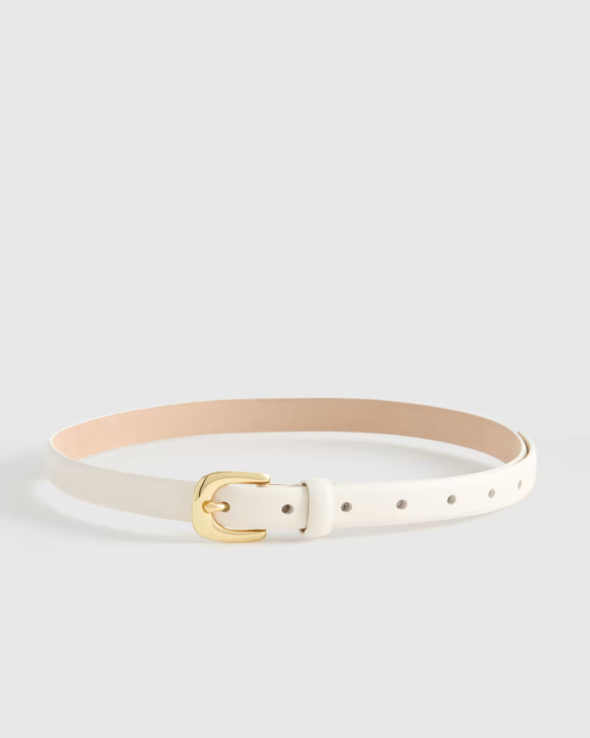 Sofia European Leather Skinny Belt - US 1674