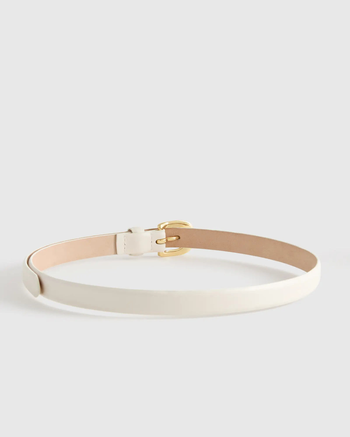 Sofia European Leather Skinny Belt - US 1674