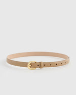 Sofia European Leather Skinny Belt - US 6569