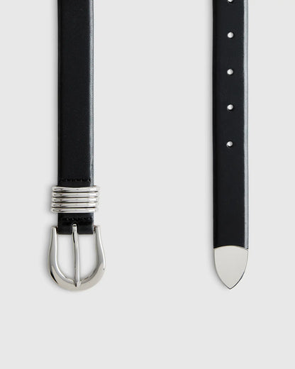 Daphne European Leather Multi Keeper Belt - US 6651