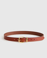 Allegra European Leather Belt - US 6188