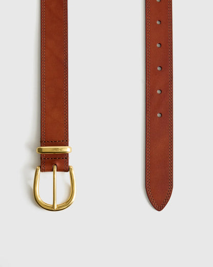 Allegra European Leather Belt - US 6188