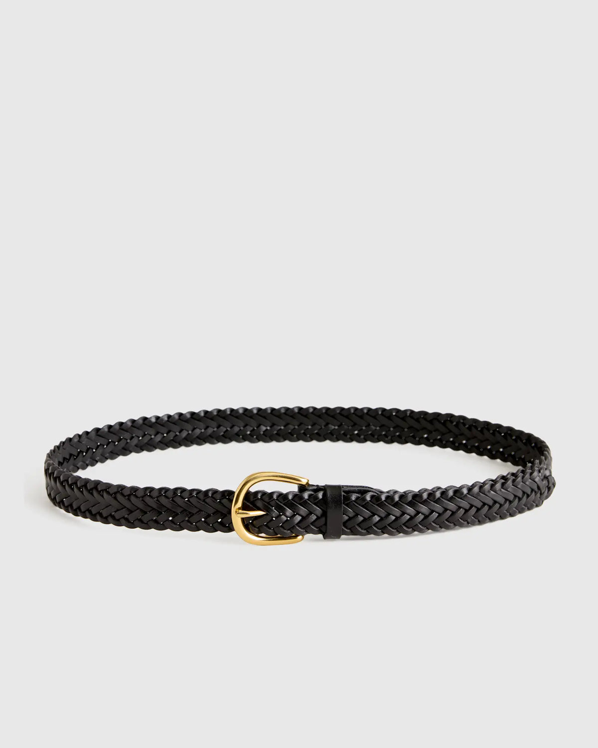 Josie European Leather Braided Belt - US 0466