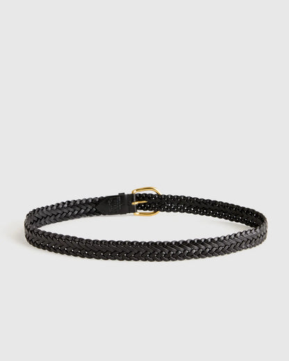 Josie European Leather Braided Belt - US 0466
