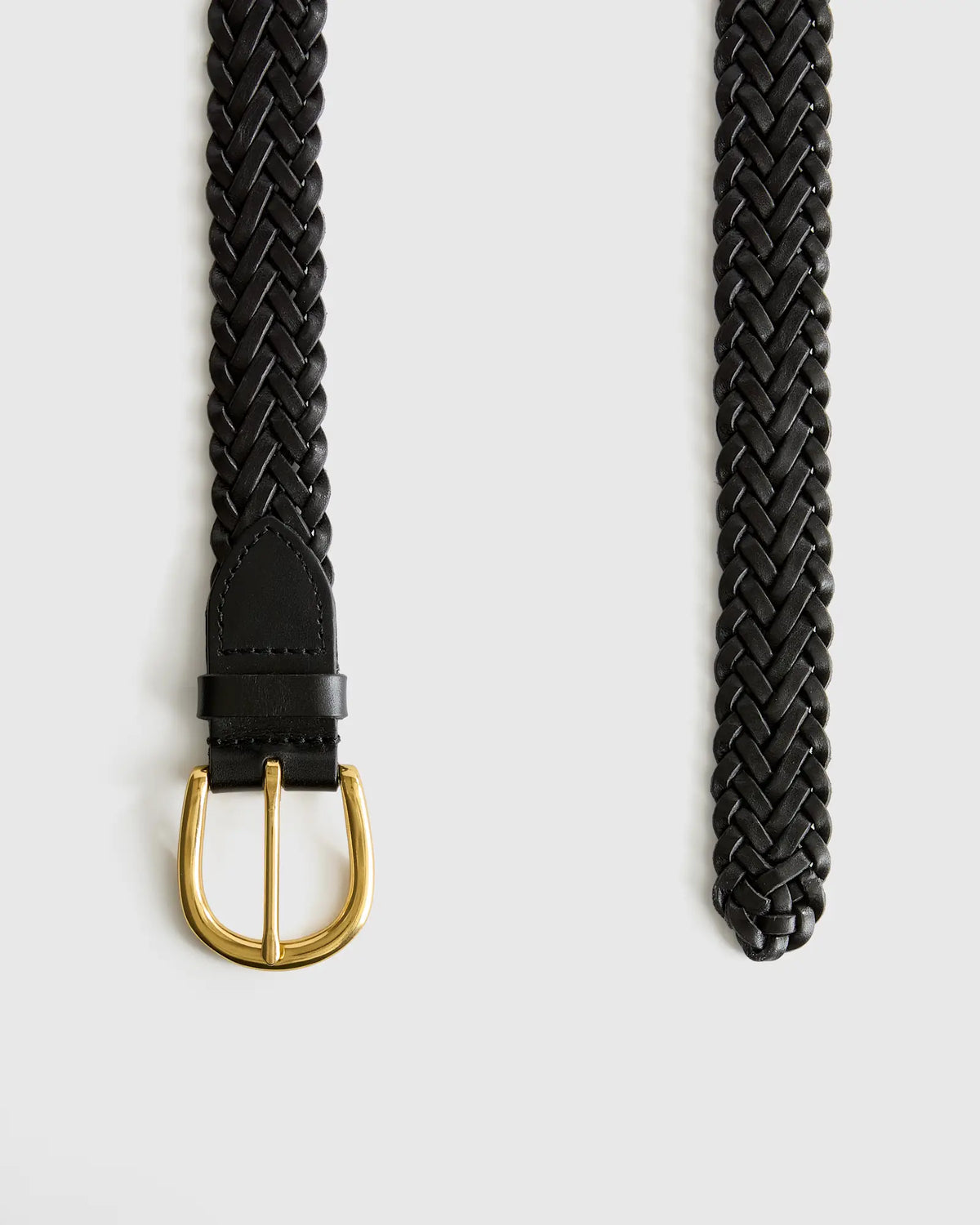 Josie European Leather Braided Belt - US 0466