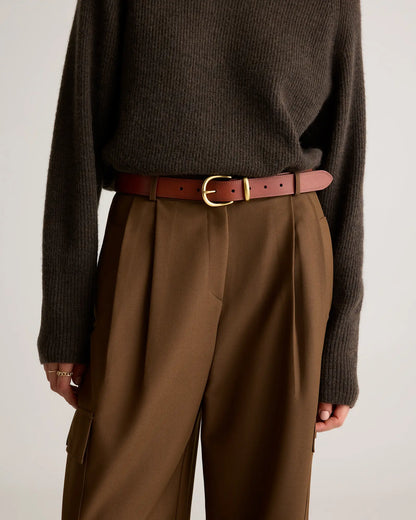 Allegra European Leather Belt - US 6188