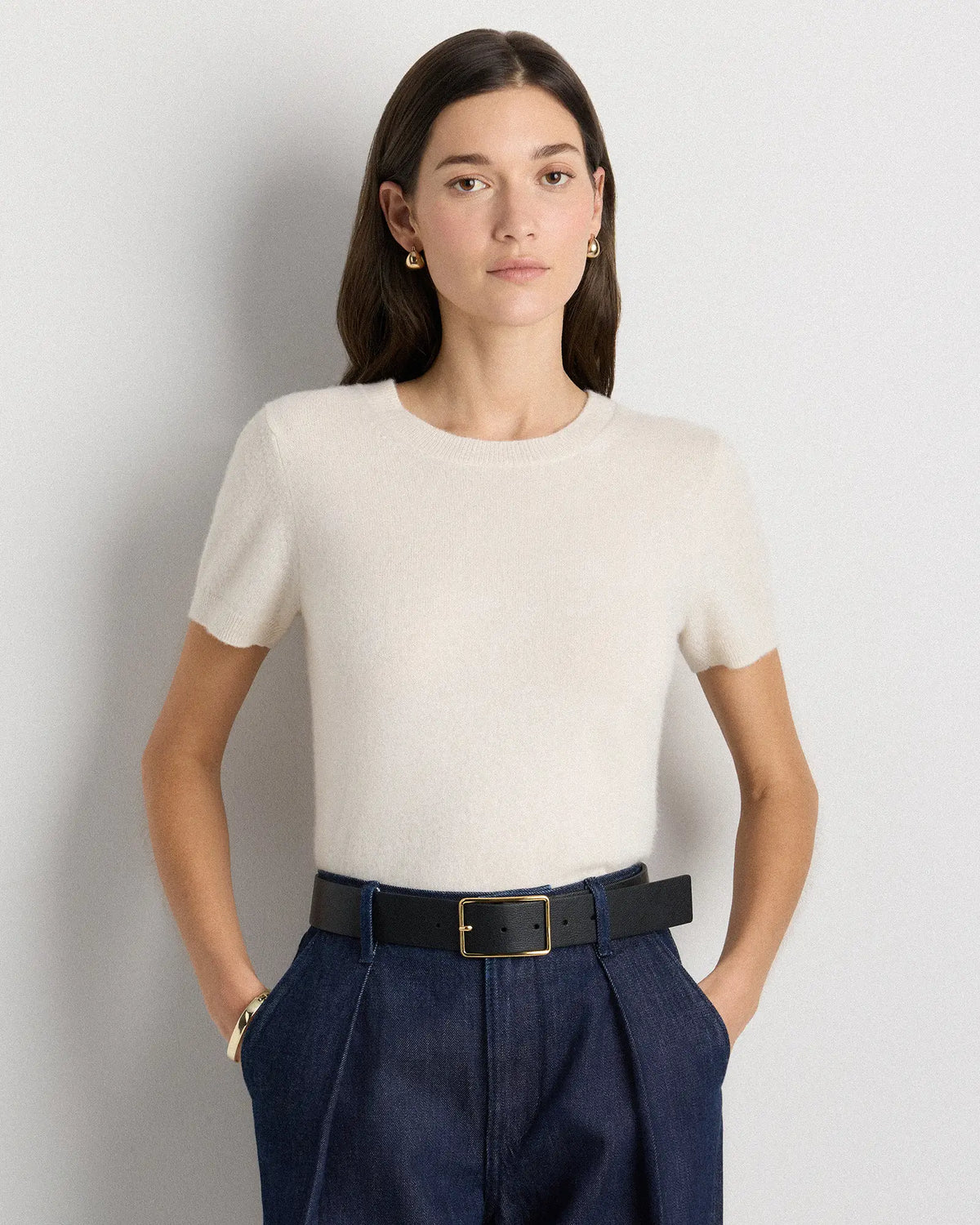 Siena Rectangle European Leather Belt - US 4820