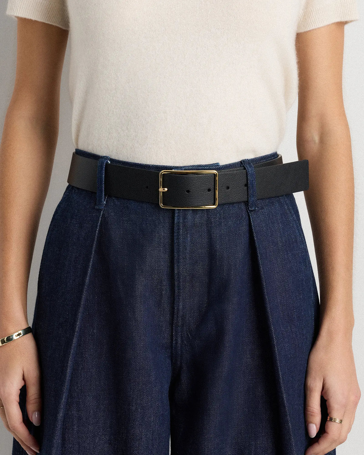 Siena Rectangle European Leather Belt - US 4820