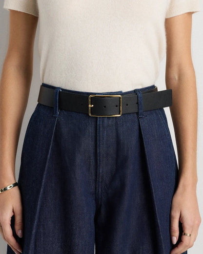 Siena Rectangle European Leather Belt - US 4820